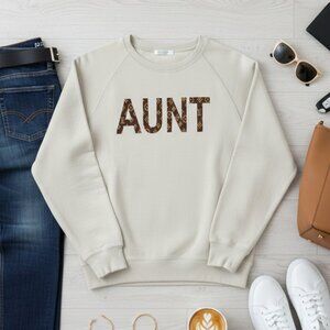 SHESHOW "AUNT" Graphic Sweatshirt